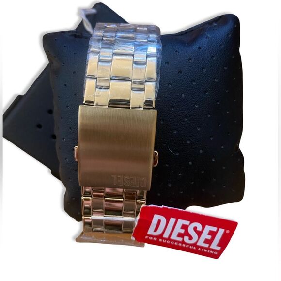 Diesel Men's Chronograph Split Gold-Tone Stainless Steel Bracelet Watch 51mm NEW - Picture 8 of 11